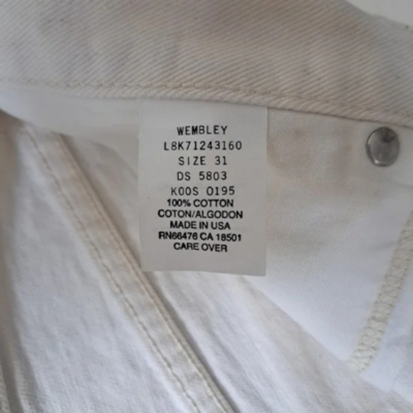 Pepe Jean Co Wembley Men's Size 31 White Shorts - Picture 9 of 9